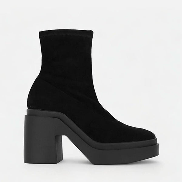 NINA, suede stretch black - Clergerie Paris - USA