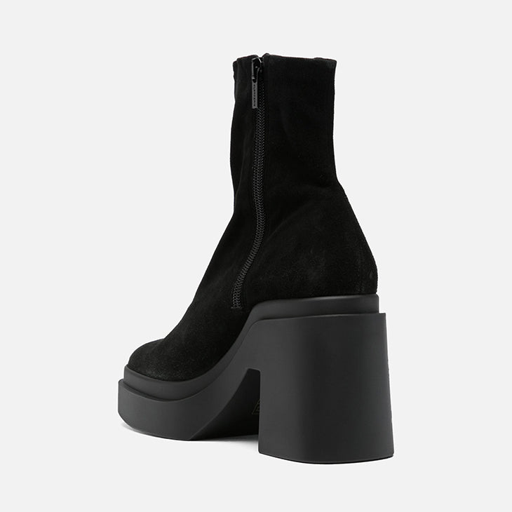 ANKLE BOOTS - NINA, suede stretch black - Clergerie Paris - USA