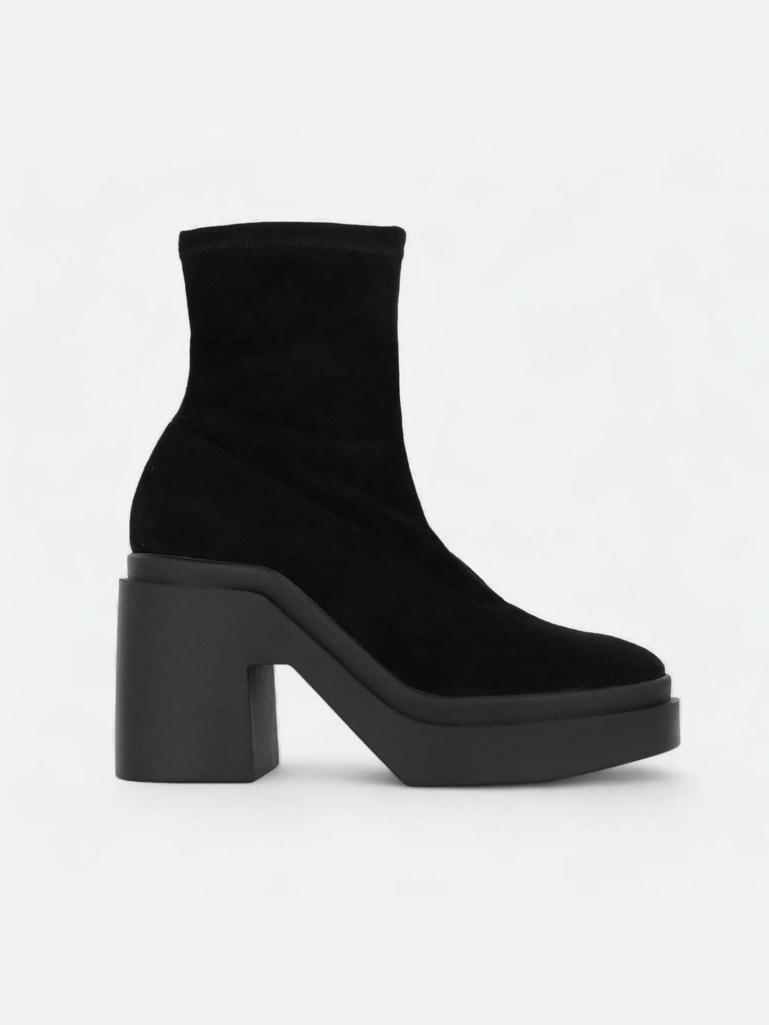 NINA ankle boots, suede leather black || OUTLET
