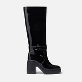 HIGH BOOTS - NINON, patent black || OUTLET - Clergerie Paris - USA