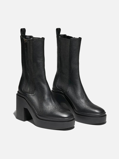 ANKLE BOOTS - NOLAN ankle boots, calf leather black || OUTLET - NOLAN1BLKTUMM350 - Clergerie Paris - USA