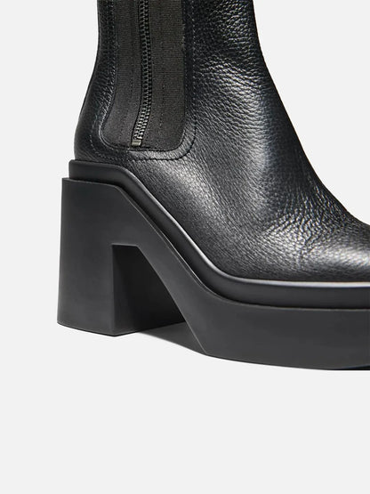NOLAN ankle boots, calf leather black || OUTLET