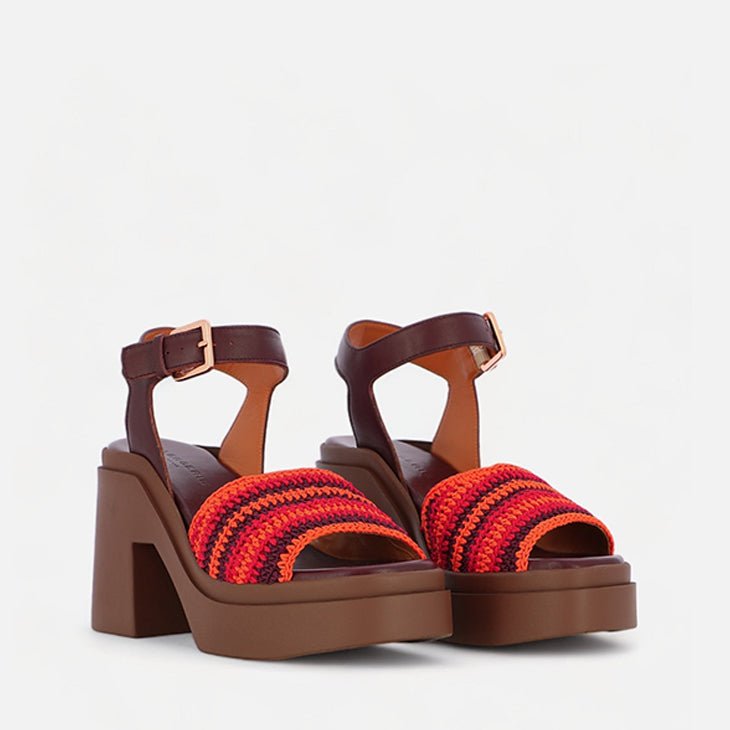 SANDALS - NOUST, crochet red - Clergerie Paris - USA