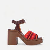 SANDALS - NOUST, crochet red - Clergerie Paris - USA