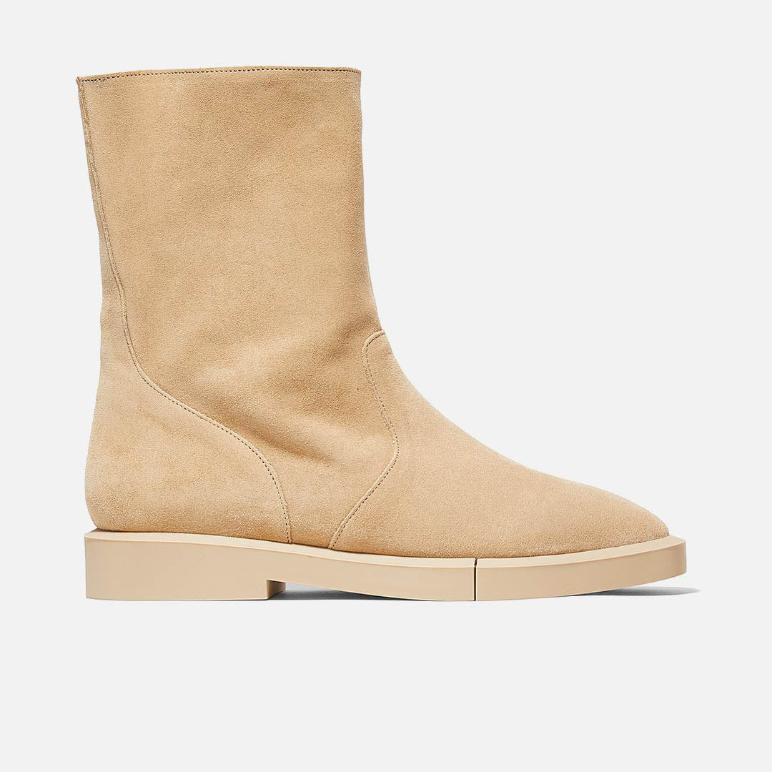 ANKLE BOOTS - OLIVER ankle boots, beige suede calfskin || OUTLET - OLIVERSANCRUM350 - Clergerie Paris - USA