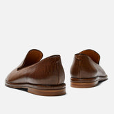 LOAFERS - OLYMPIA loafers, brown lizard printed || OUTLET - OLYMPIAT7COFMTEM350 - Clergerie Paris - USA