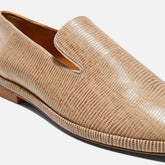 LOAFERS - OLYMPIA loafers, sand beige lizard printed calfskin - OLYMPIAT7SANMTEM350 - Clergerie Paris - USA