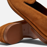 LOAFERS - OLYMPIA loafers, suede goatskin rust - OLYMPIA8RSTSDEM340 - Clergerie Paris - USA