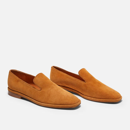 LOAFERS - OLYMPIA loafers, suede goatskin rust - OLYMPIA8RSTSDEM340 - Clergerie Paris - USA