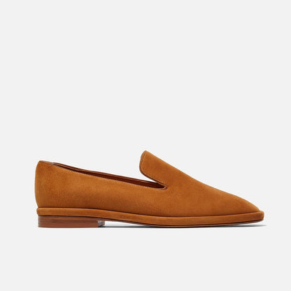LOAFERS - OLYMPIA loafers, suede goatskin rust - OLYMPIA8RSTSDEM340 - Clergerie Paris - USA