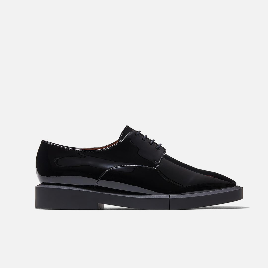 DERBIES - OPALE derbies, black patent calfskin || OUTLET - OPALE8BLCPATM350 - Clergerie Paris - USA