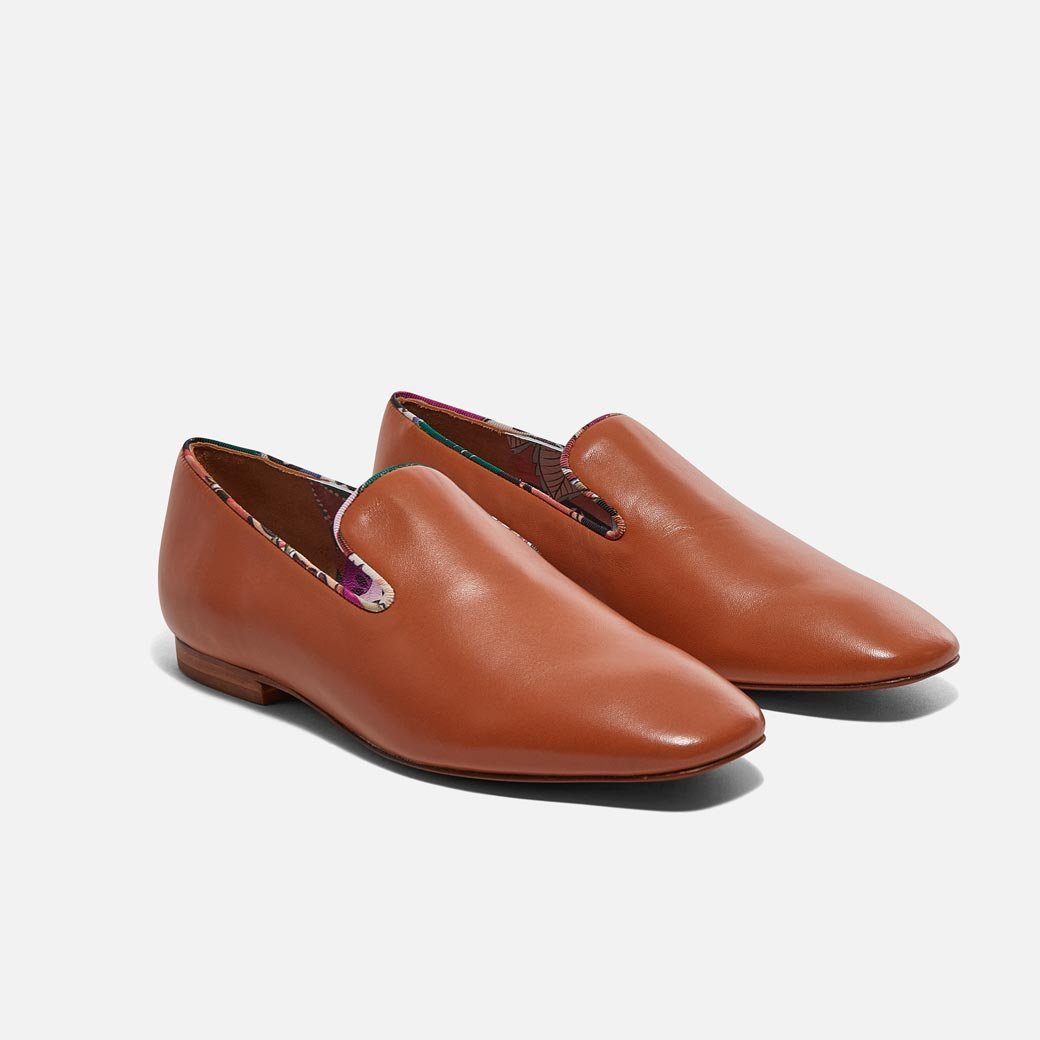 LOAFERS - ORAN loafers, brown lambskin || OUTLET - ORANBROTUMM350 - Clergerie Paris - USA