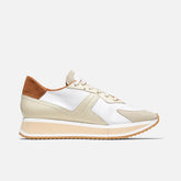 SNEAKERS - ORVIL sneakers, white, brown and beige - ORVIL2STRCROM340 - Clergerie Paris - USA