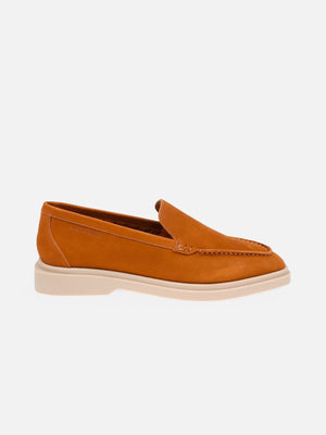 FLATS - OSCAR4, brown nubuck - Clergerie Paris - USA