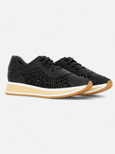 SNEAKERS - OZAN sneakers, braided fibers black - OZAN2BLKRFFM350 - Clergerie Paris - USA