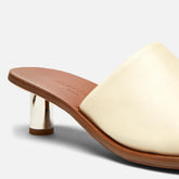 MULES - PERLE mules, lambskin beige || OUTLET - PERLESTRMETM350 - Clergerie Paris - USA