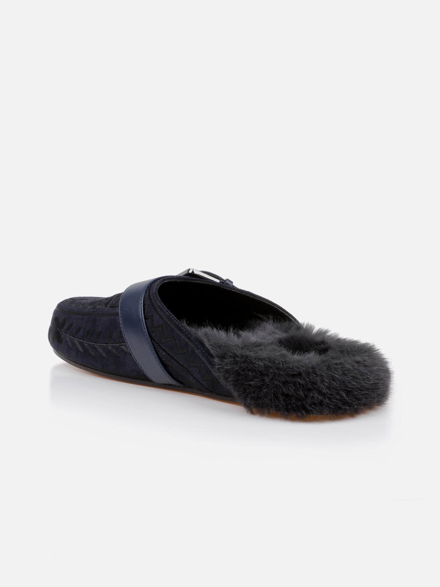 MULES - QUASHA, suede mineral - Clergerie Paris - USA