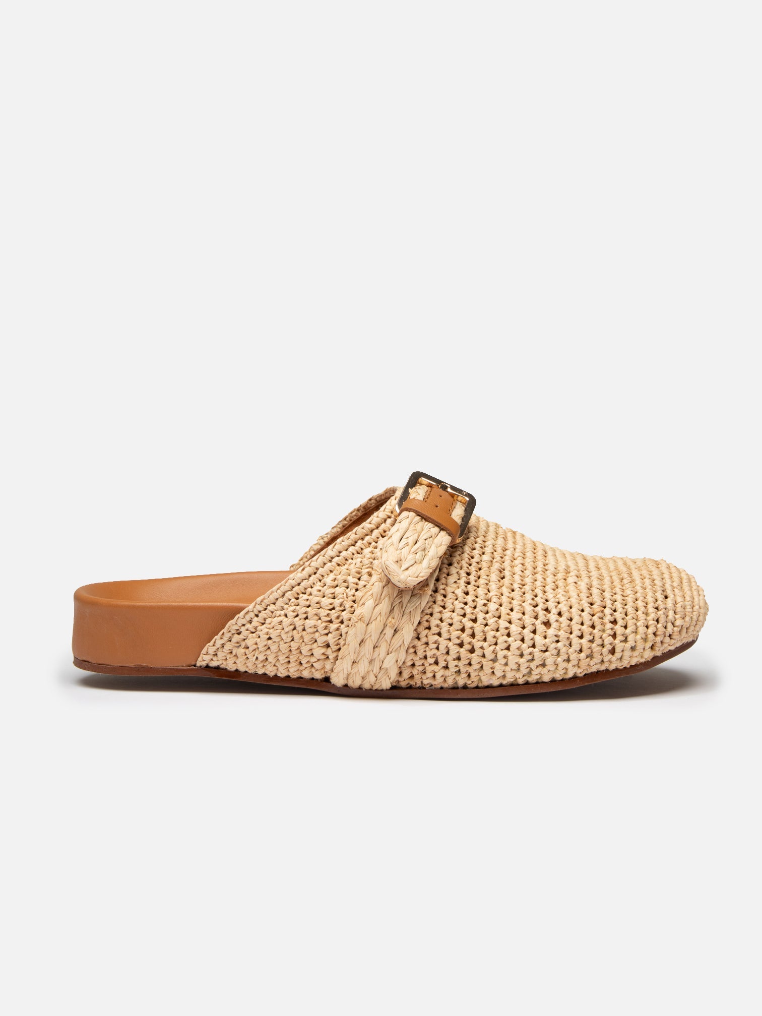 MULES - QUINTA4, natural raffia - Clergerie Paris - USA