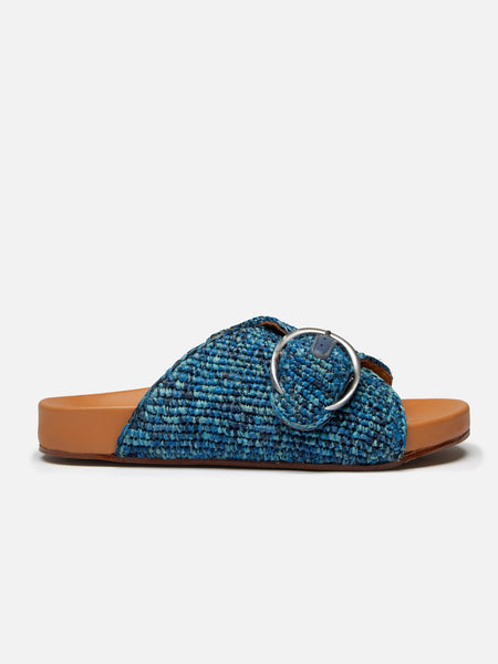 ★★お値下げCLERGERIEのシューズ新品★★ QUIRK, azure raffia - Clergerie Paris - USA