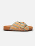 SANDALS - QUIRK, pastel raffia - Clergerie Paris - USA