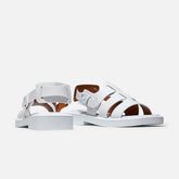 SANDALS - RAMONA sandals, white calfskin - RAMONAWHICAFM350 - Clergerie Paris - USA