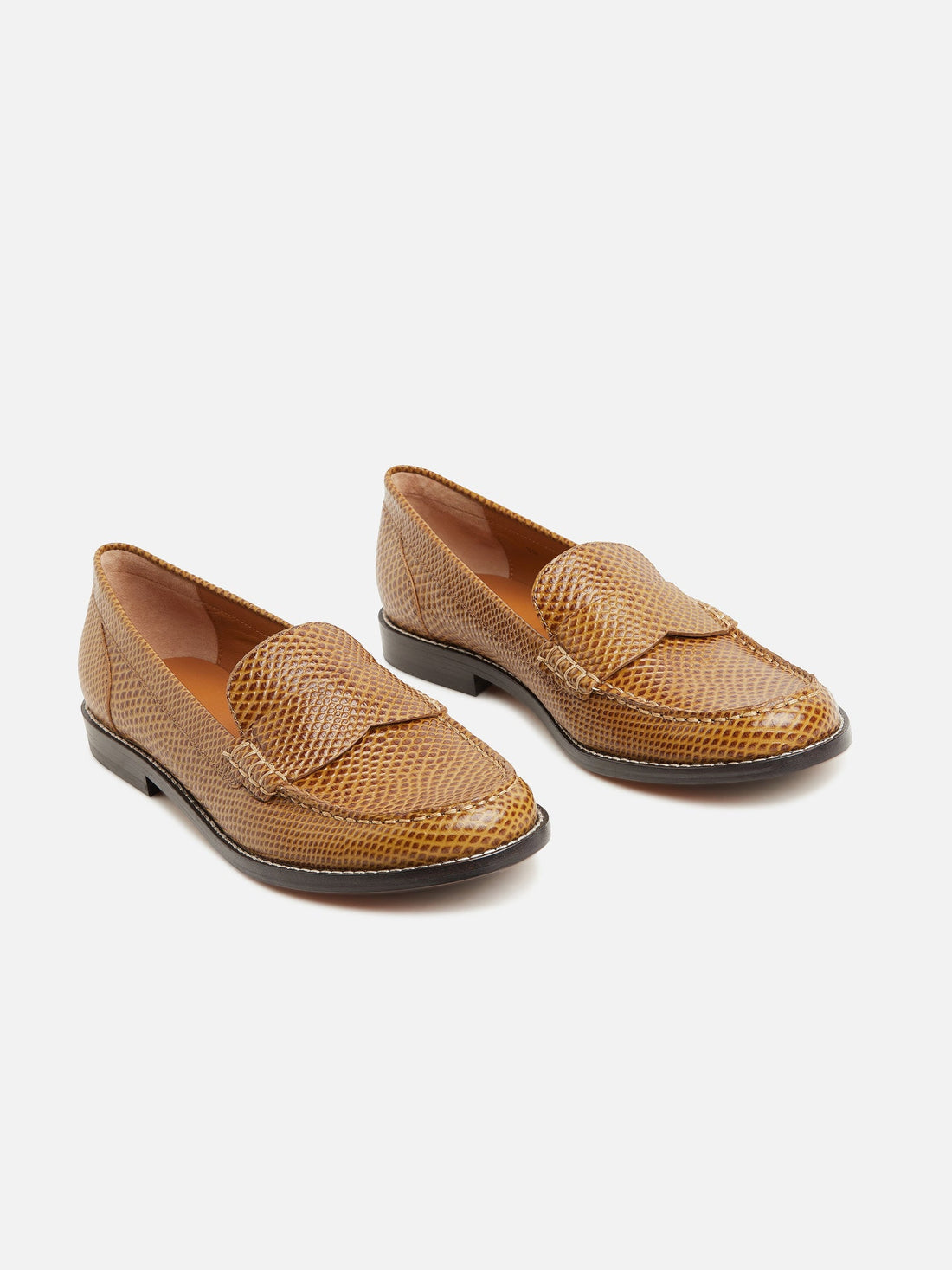 LOAFERS - RENA, snake - effect gobi - Clergerie Paris - USA