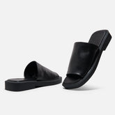 MULES - ROAN mules, black lambskin || OUTLET - ROANBLKNAPM350 - Clergerie Paris - USA