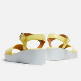 SANDALS - SARA sandals, lemon yellow lambskin || OUTLET - SARA7LEMNAPM350 - Clergerie Paris - USA