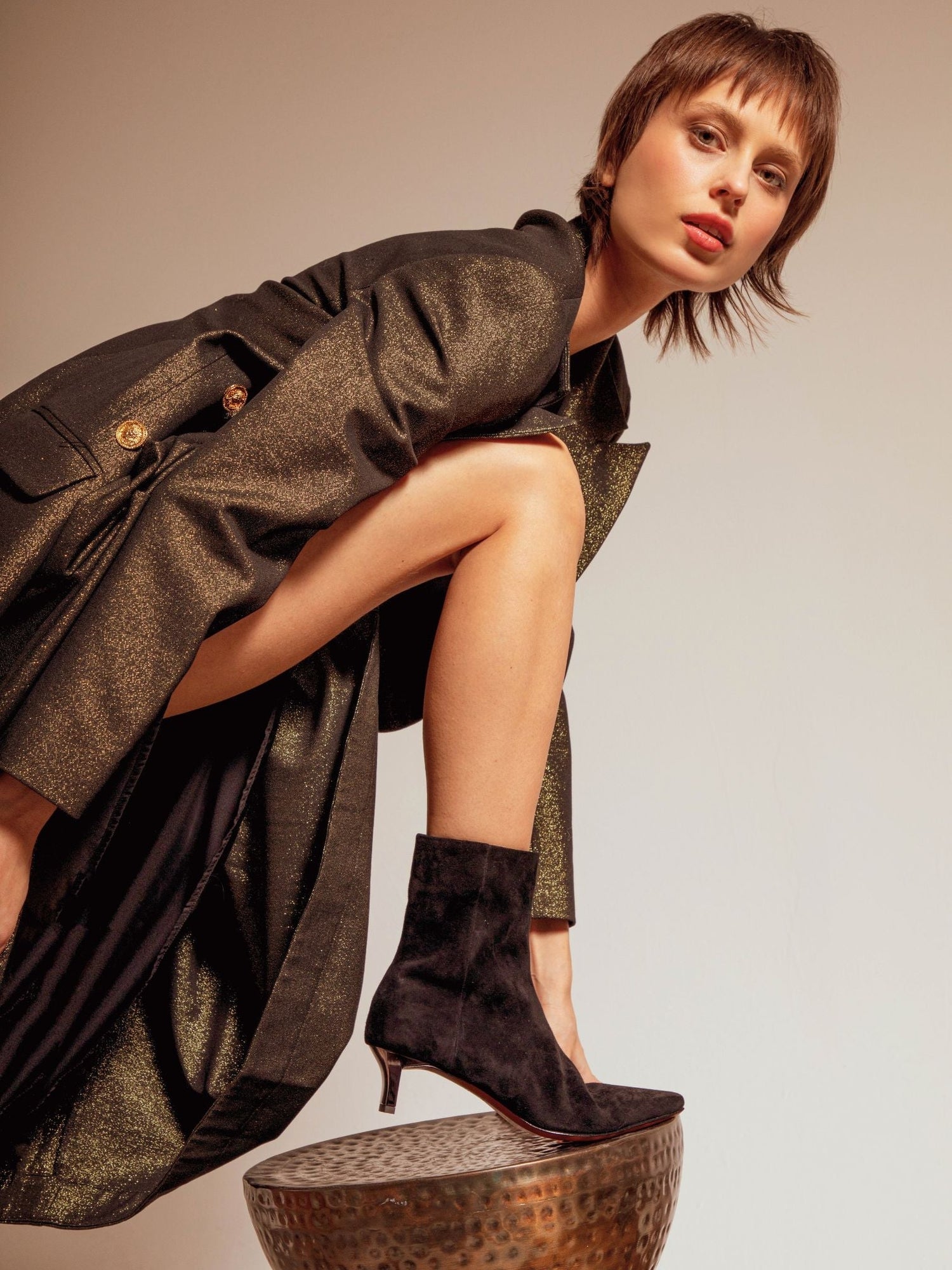 ANKLE BOOTS - SENNA, suede black - Clergerie Paris - USA