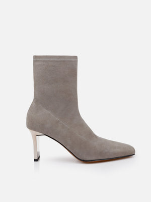 ANKLE BOOTS - SHARON, suede stretch stone - Clergerie Paris - USA