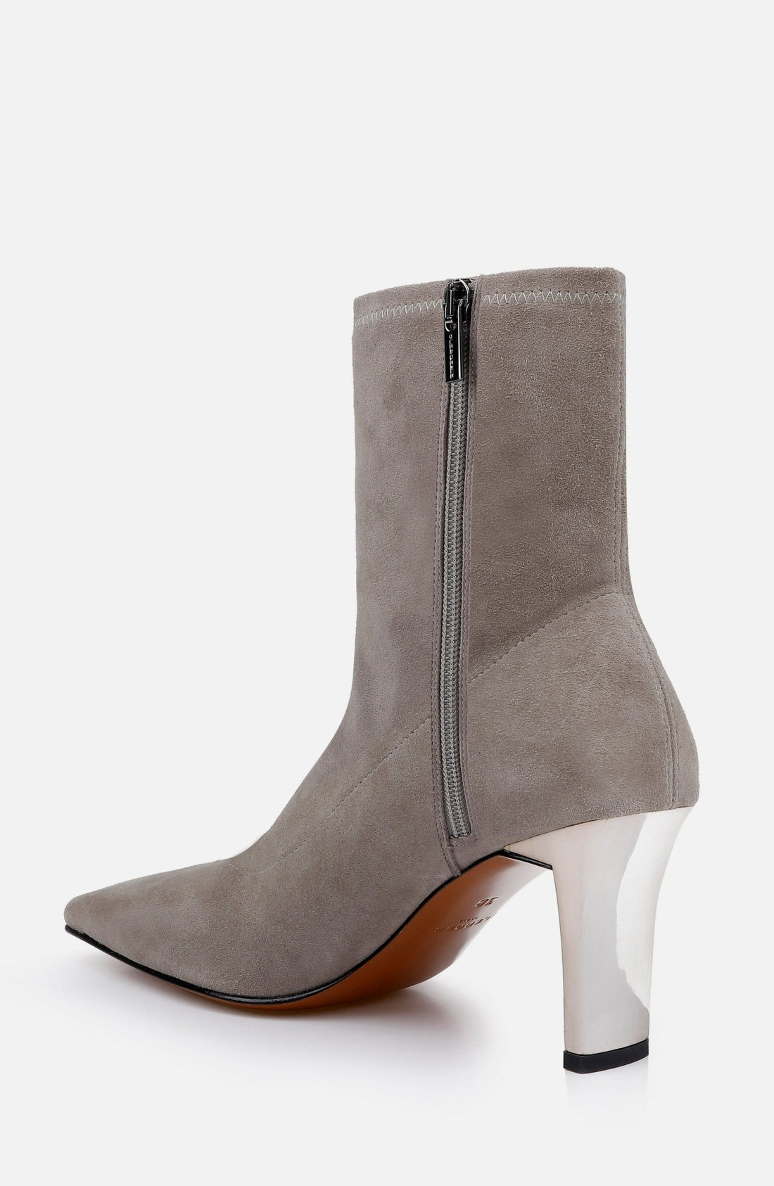 ANKLE BOOTS - SHARON, suede stretch stone - Clergerie Paris - USA