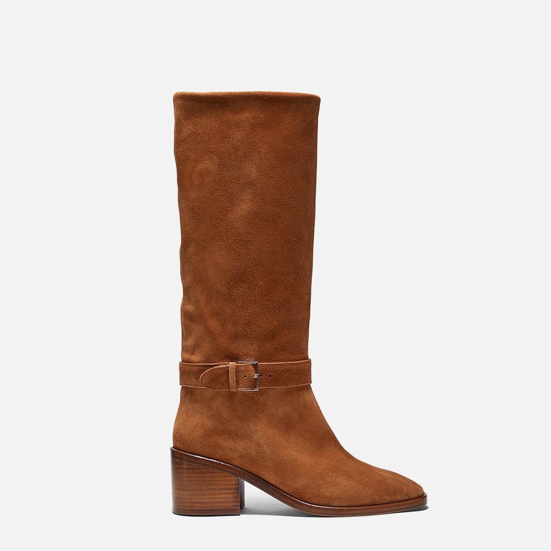 HIGH BOOTS - TAL boots, calfskin brown || OUTLET - TALRUSCRUM350 - Clergerie Paris - USA