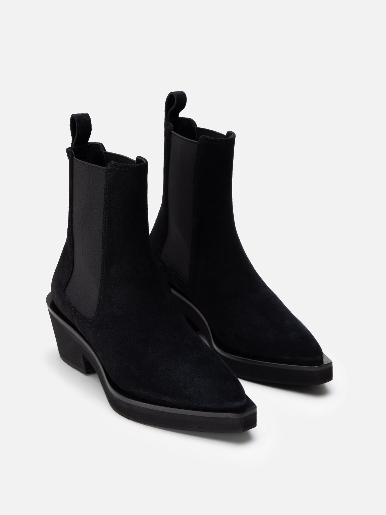 ANKLE BOOTS - TEGAN, suede black - Clergerie Paris - USA