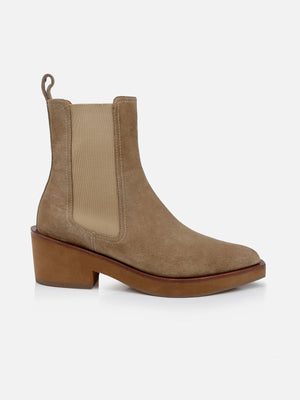 ANKLE BOOTS - TEGAN, suede gobi - Clergerie Paris - USA