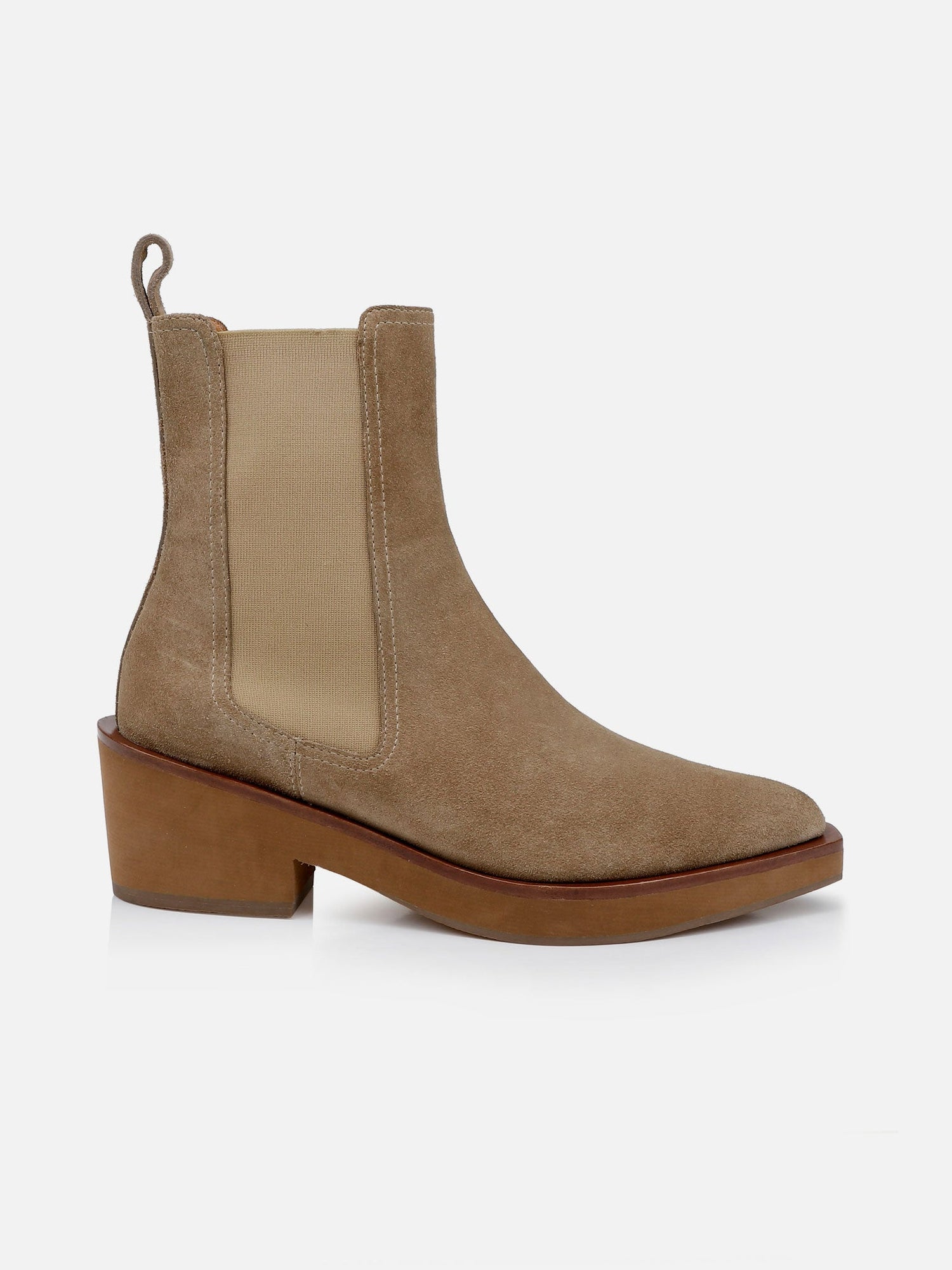 ANKLE BOOTS - TEGAN, suede gobi - Clergerie Paris - USA