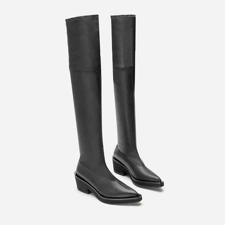 HIGH BOOTS - TENNY, black - Clergerie Paris - USA