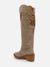 HIGH BOOTS - TERENS, suede gobi - Clergerie Paris - USA