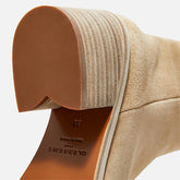 ANKLE BOOTS - TINY ankle boots, beige suede calfskin || OUTLET - TINYC7SANCRUM350 - Clergerie Paris - USA