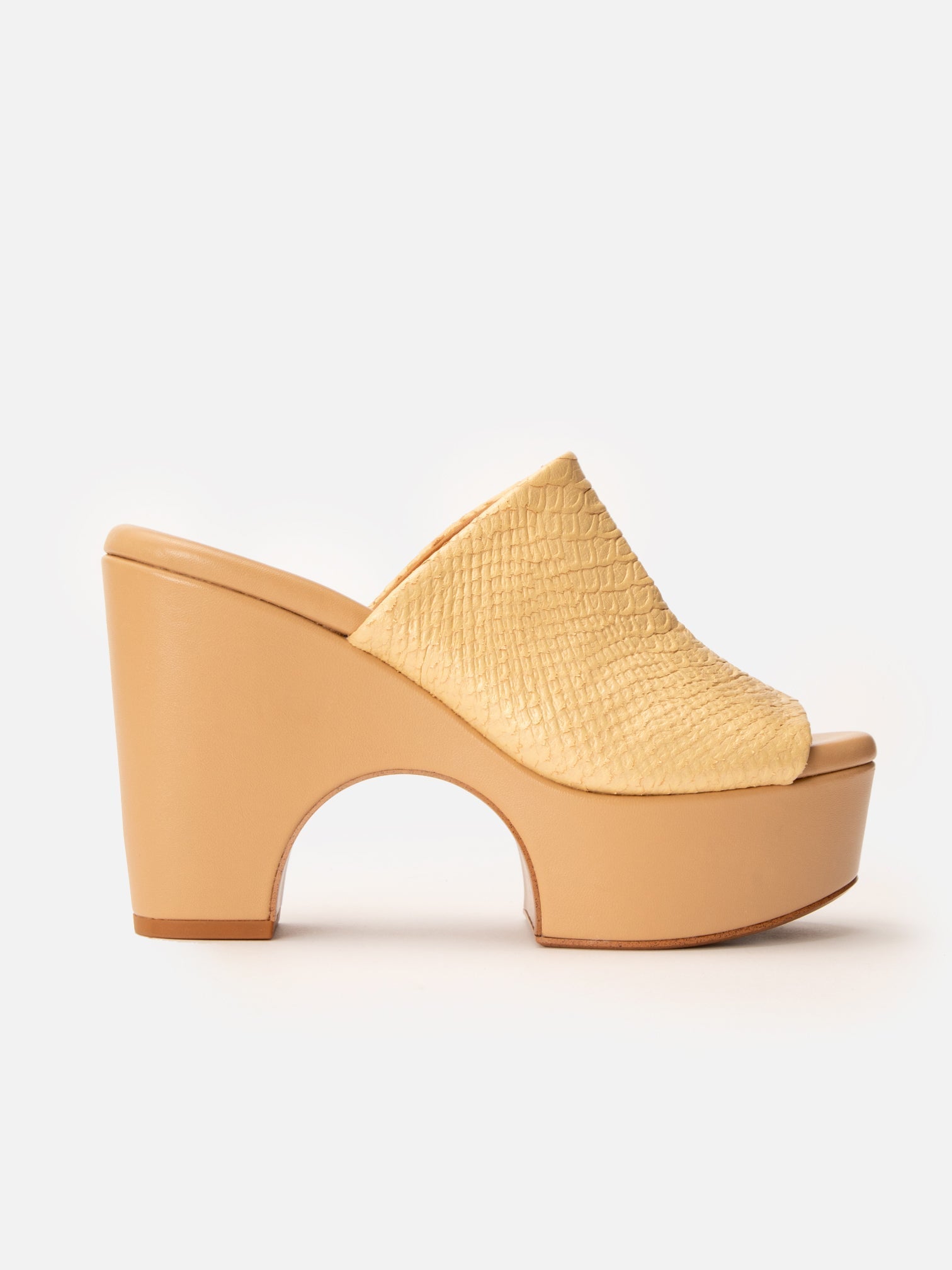 MULES - VERA, snake - effect nude - Clergerie Paris - USA