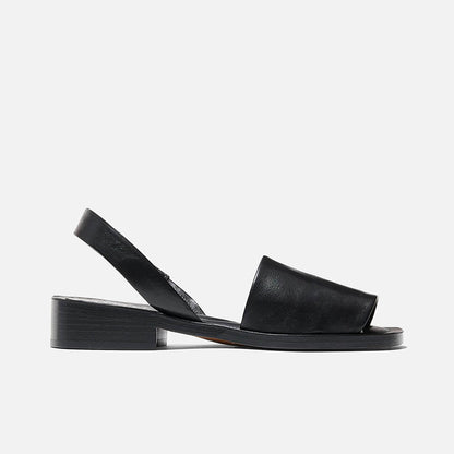 SANDALS - VOLAR sandals, black lambskin || OUTLET - VOLARBLKNAPM350 - Clergerie Paris - USA