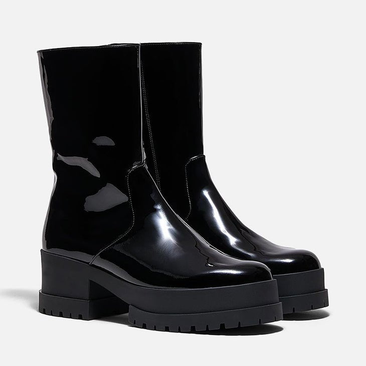 ANKLE BOOTS - WILMER, patent black || OUTLET - Clergerie Paris - USA