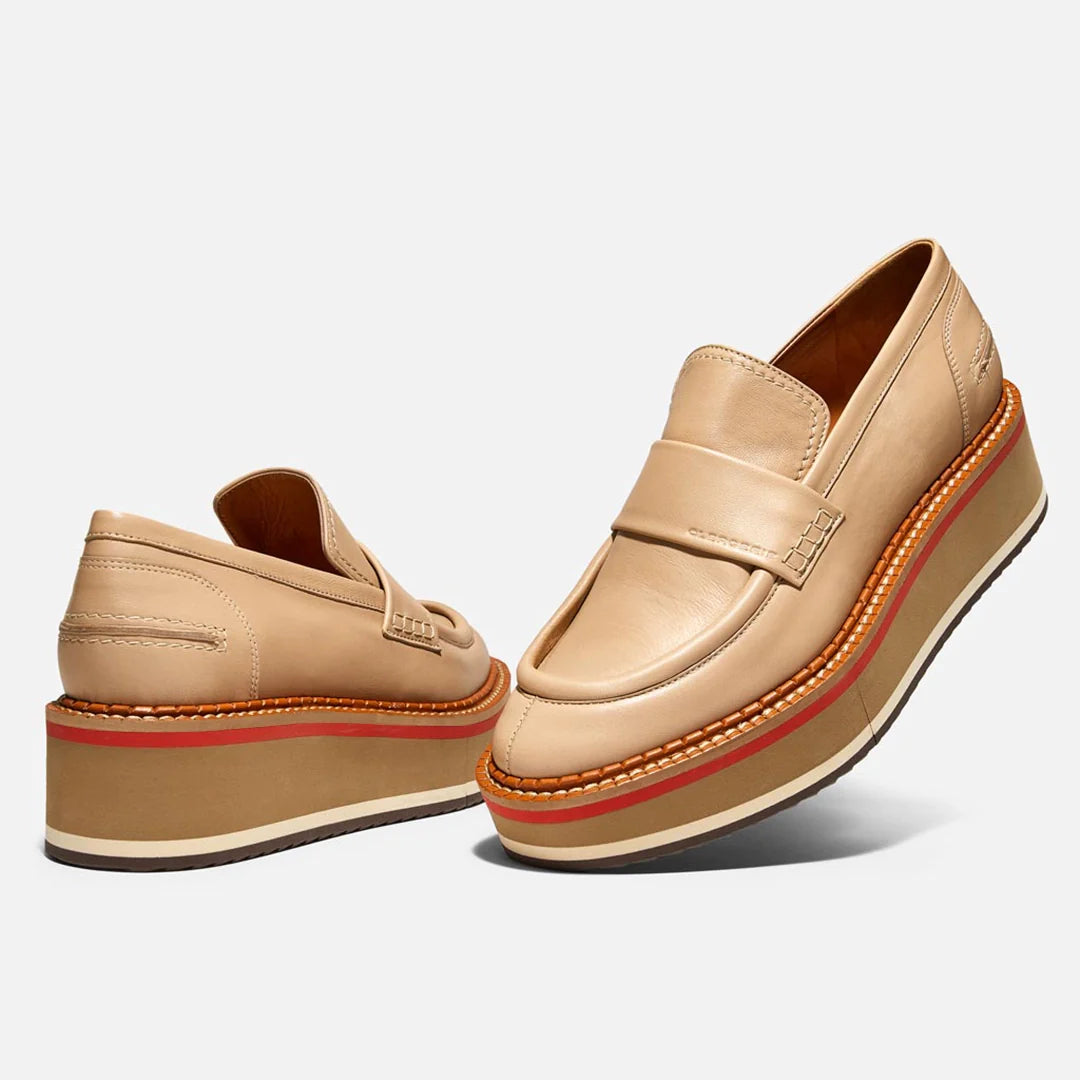 BAHATI loafers, leather beige