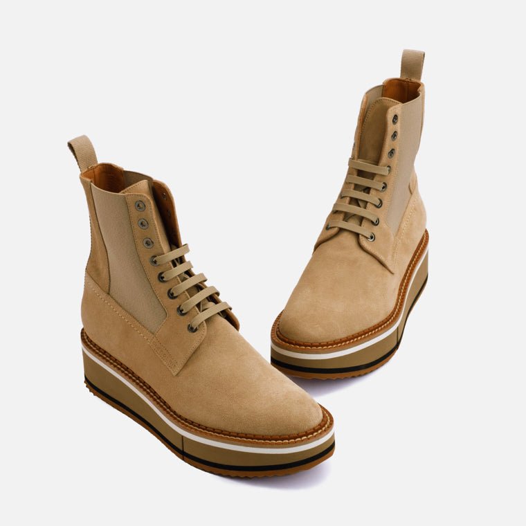 BRENDY ankle boots, beige || OUTLET