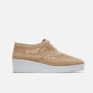DERBIES - LISA, natural raffia - Clergerie Paris - USA