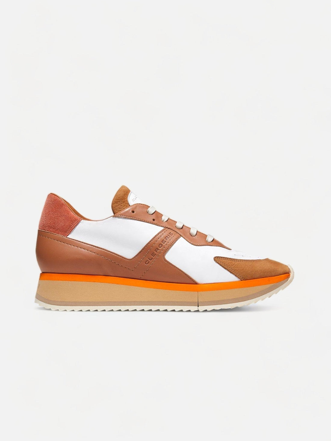 SNEAKERS - ORVIL, brown &amp; white - Clergerie Paris - USA