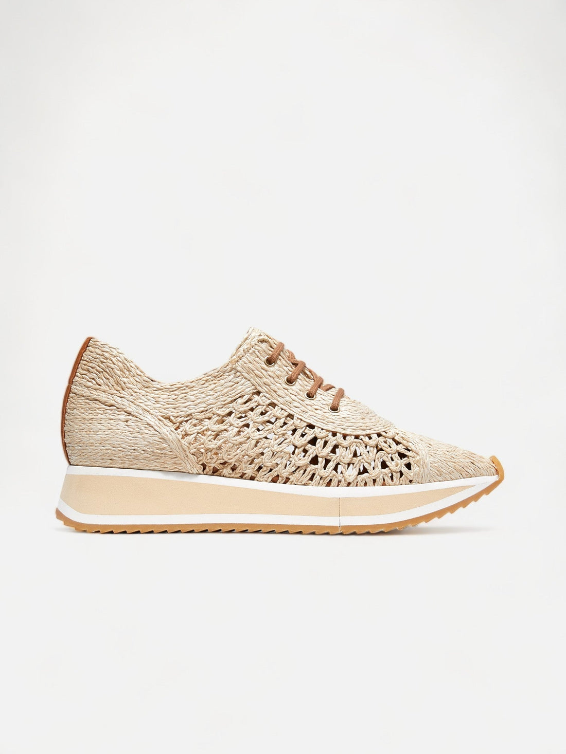 SNEAKERS - OZAN sneakers, braided fibers beige - 3606064005172 - Clergerie Paris - Europe