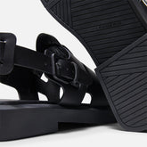 SANDALS - RAMONA SANDALS, BLACK CALFSKIN - 3606062916067 - Clergerie Paris - Europe